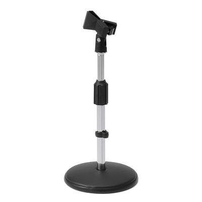 Настольная микрофонная стойка Sanwa Direct с держателем микрофона и зажимом для высоты в комплекте 1 шт. 25-40 см 400-SPST2