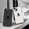 Черный Чехол-череп для iPhone 17 16 15 11 12 14 13 Pro Max Mini X XS XR 7 Plus 16E Air Ударопрочный Мягкий Силиконовый Чехол Fundas