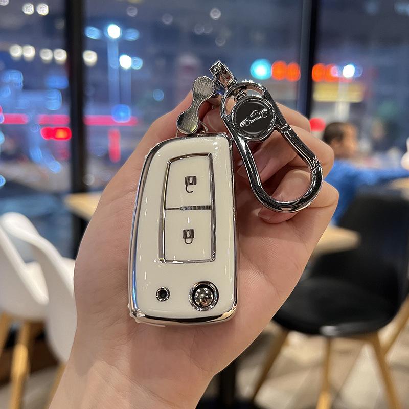 Чехол для ключа Nissan для Qashqai, Tiida, Kicks - Складной, Простой корпус с пряжкой - Версии Elite и Dongfeng Kuaixiang