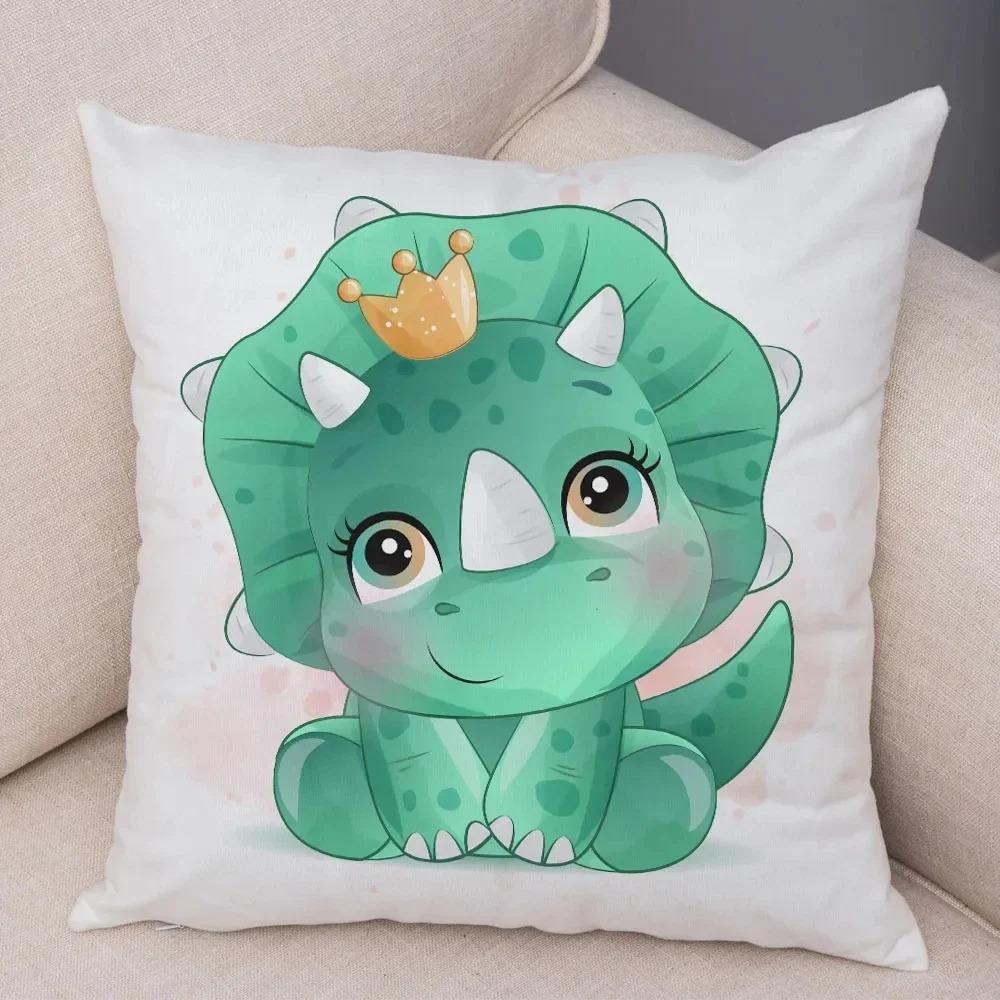 Мультфильм Юрский динозавр Декоративная наволочка для автомобиля Украшения для офиса Гостиная Диван Домашняя наволочка