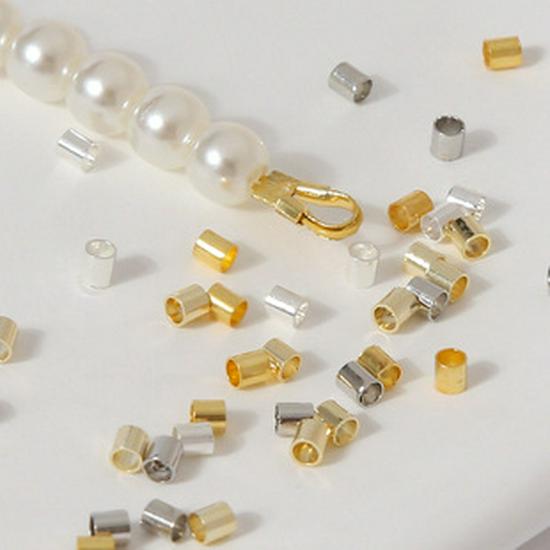 Граненые квадратные бусины с золотым покрытием 14K и 18K для изготовления браслетов и ожерелий своими руками