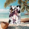 Japanese artist Koyoharu Gotouge's Demon Slayer beach towel, outdoor camping vacation swimming beach towel, outdoor absorbent bath towel blanket K15