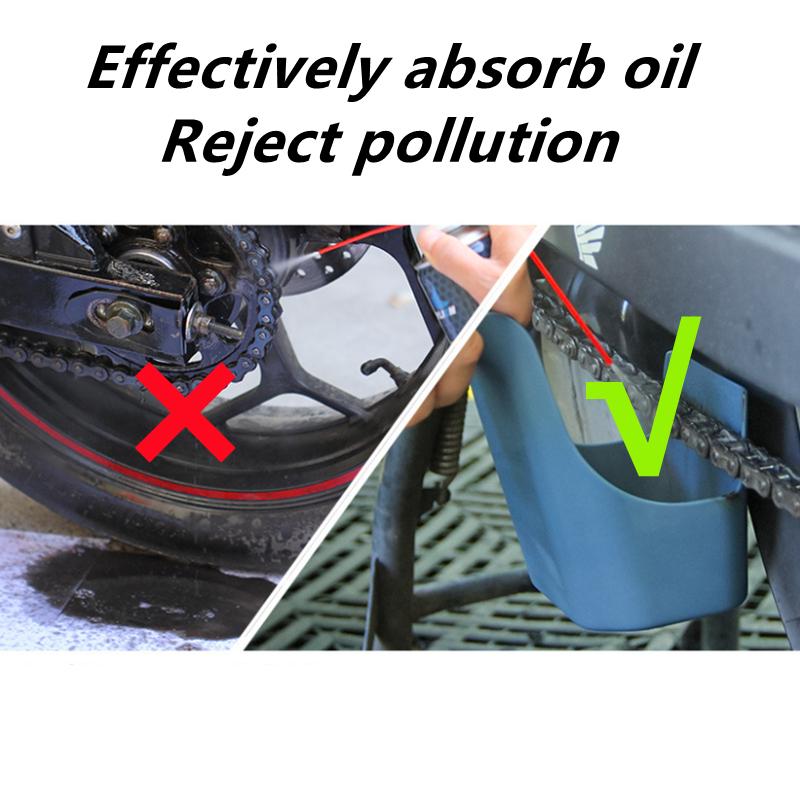 Новый ящик для хранения масла для велосипедной цепи Инструмент для очистки цепи Защищенный от брызг инструмент-дозатор Агент Широко используемый инструмент против распыления масла для цепи