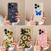 Совместимость с Infinix Note 40X Zero 40 Smart 9 Hot 50 50i 50Pro Plus 5G 4G Мягкий чехол Pretty Butterfly Fancy Sunflower Силиконовый противоударный для Infinix