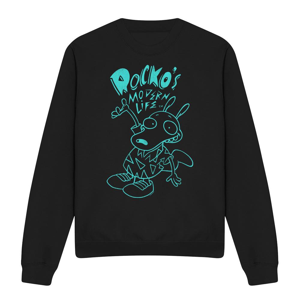 Rocko´s Modern Life Unisex Adult Neon Sweatshirt