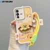 KEYSION Мультяшный Милый Плюшевый Вышитый Чехол для VIVO V23 5G со Шнурком Мягкий Силиконовый Противоударный Чехол для Телефона для VIVO V23 5G