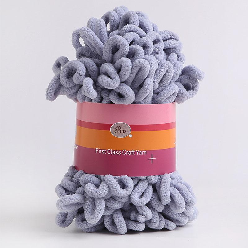 100g Velvet Chunky Yarn Crochet Scarf Finger Knitting Blanket DIY Hand-Woven Bulky Yarn Looped