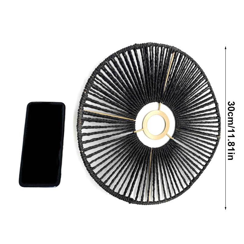 1 шт. Аксессуар Сделай сам Бытовой Чехол Украшение Креативное Украшение Ретро Имитация Ротанга Высокое Качество Пасторальный Стиль Абажур