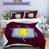 3pcs Aston Villa Design Cover Set - HD Printed Bedding with 1 Cover and 2 Pillowcases - Perfect for Home and Dorm Decor