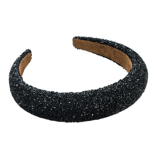 Women Luxury Hair Hoop Shiny Rhinestones Inlaid Headband Heightened Design Lightweight Headwear Head Accessories