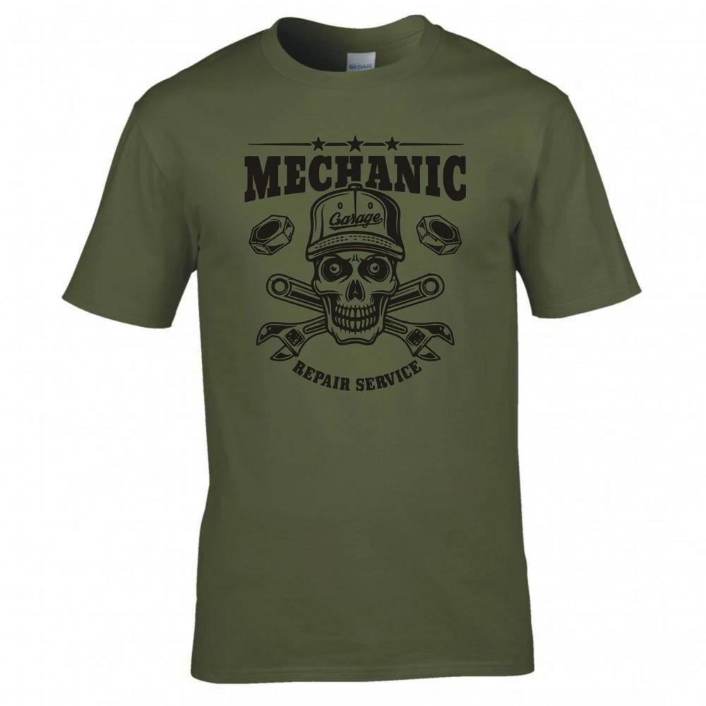 Mechanic Repair Service Skull Wrenches Tshirt