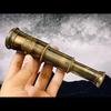 6 Inch Handheld Mini Telescope with Leather Case Nautical Collectibles.