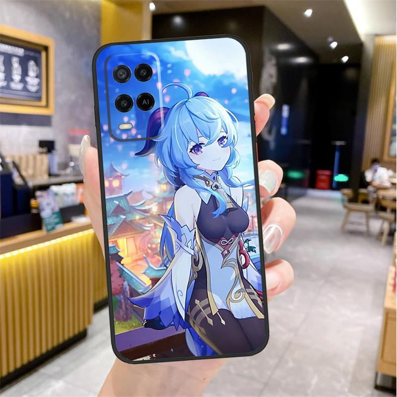 Чехол Ganyu Genshin Impact для Oppo A96 A76 A16 A17 A18 A60 A80 A40 A38 A58 A78 A98 A94 A74 A54 A15 A57 A77 A5 Pro