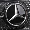 1pcs Car Front Grille Emblem Star Badge  Logo Mirror For Mercedes Benz W205 W204 W253 W213 W206 W166 gle glc