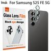 For Samsung Galaxy S25 FE 5G Glass IMAK High Definition Integrated Glass Lens Film Black Eye Design