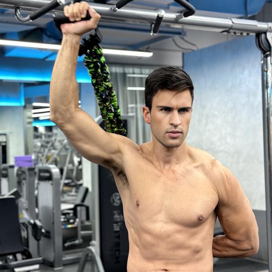 Регулируемый эспандер с отсоединяемым 3-трубным эспандером для груди, эспандер для плеч, мужской, для силы