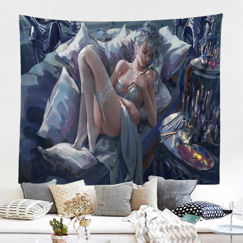 Фон настенная ткань гобелен живопись персонаж мультфильма призрак нож фреска гобелен декоративная живопись
