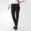 adidas Pt Fl Linear Lifestyle Series Удобные мягкие повседневные трикотажные спортивные брюки женские низы черного цвета CF3799