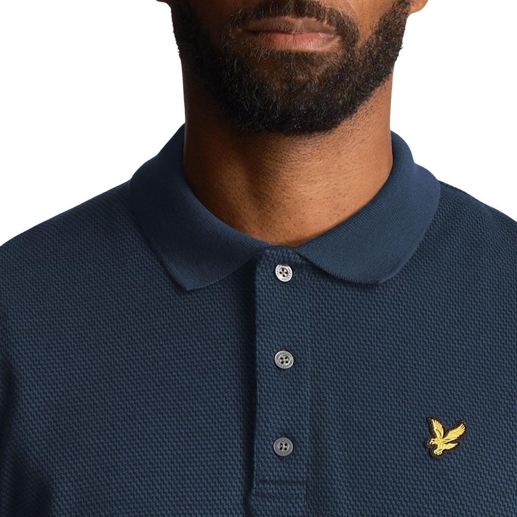 Lyle & Scott Mens Tonal Textured Polo Shirt
