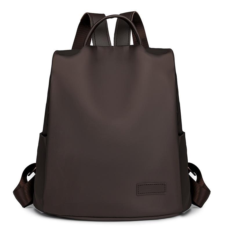 Рюкзак Anti Theft, женский трансграничный новый простой повседневный рюкзак для поездок на работу, однотонная ретро-сумка большой вместимости, легкая дорожная сумка