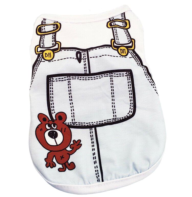 Dog Cat Puppy Kitten Pet Cartoon Spring Summer Autumn Cotton Clothes Clothing Vests Coats Jackets Shirt Dresses Costume