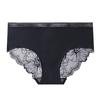 Ice Silk Seamless Lace Panties - Women's Mid-Waist All-Cotton Antibacterial Crotch, Breathable Summer Shorts