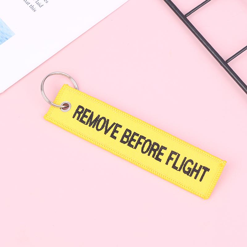 Remove Before Flight Car Key Chain Aviation Gifts Keyring Key Tag Holder