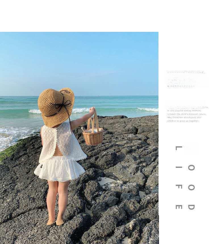 Летний комплект из хлопка для девочек: жилет с открытой спиной и шорты - комплект из 2 предметов