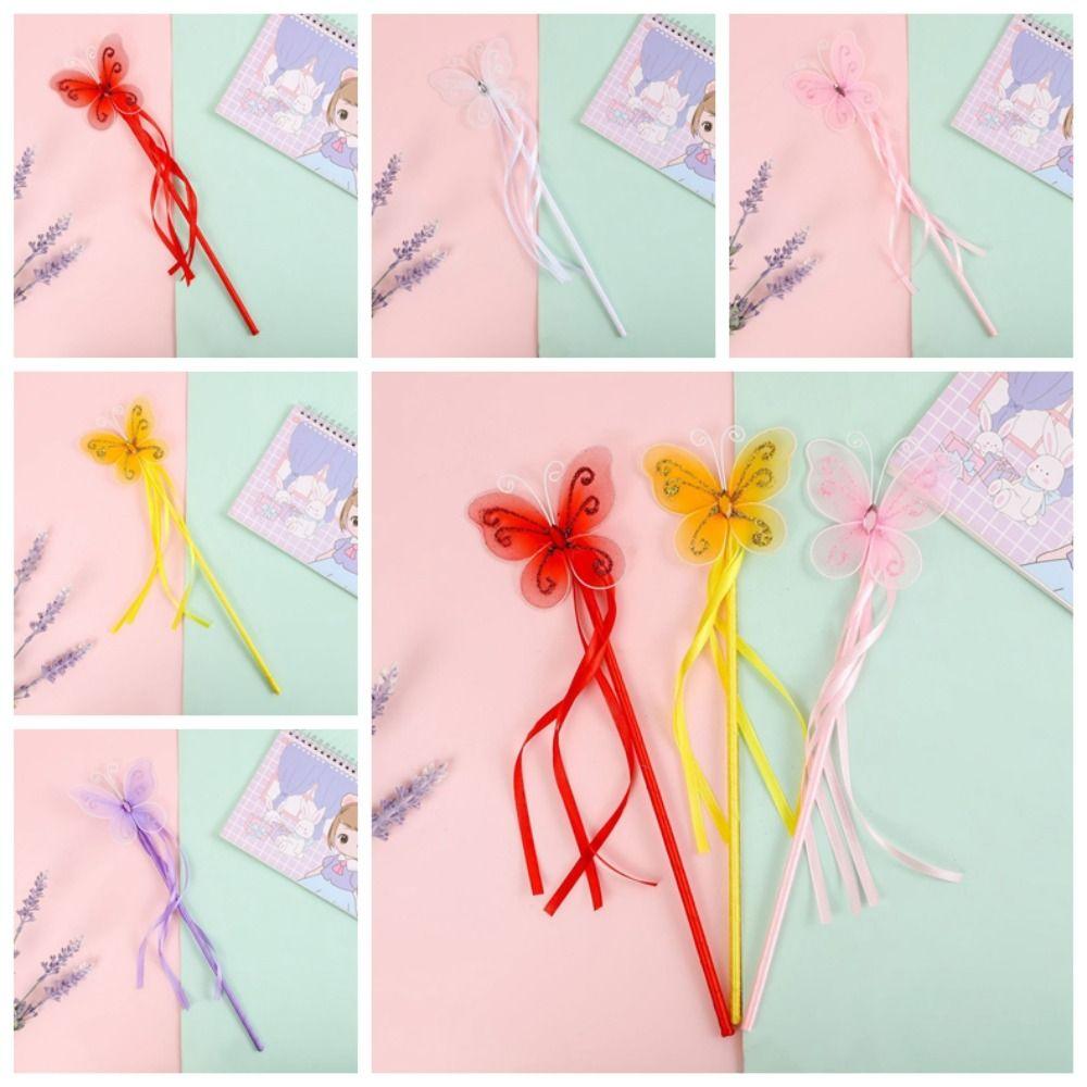 Role-playing Pretty Butterfly Fairy Wands Girls Wand Kids Stick Wand Cosplay Props