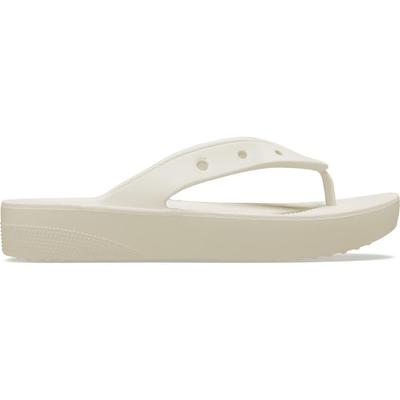 Классические шлепанцы на платформе для см [Crocs] Женские, Бежевые, 21.0