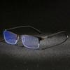 Anti -Blue Light Alloy Half Frame Bussiness Myopia Glasses Men Women Near Sight Eyeglasses Prescription Diopter 0 -1 .0 -1 .5 -6 .0