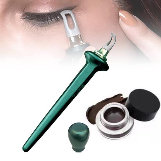 Силиконовый набор для подводки глаз с водостойкими жидкими подводками, гелевой кистью для подводки, многоразовый