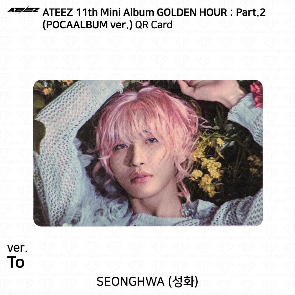 ATEEZ 11-й мини-альбом Golden Hour Часть 2 POCAALBUM Фотокарточка TO VER