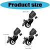 3Pcs Rotation Caster Wheel Set For Photography Light Stand Studio Photo Video Locking Caster Set With Brake
