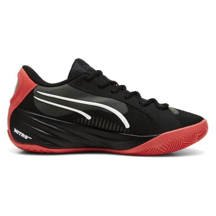 Puma Унисекс баскетбольные кроссовки All-Pro Nitro Черный Красный Белый Низкие Стильные Универсальные 379079-08