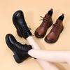 Women's British Style Mango Martin Boots - Autumn/Winter Flat Casual Cotton Short Boots