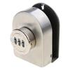 No Drill Glass Door Lock Stainless Steel Glass Cabinet Door Password Locks Keyless Glass Door Latch Easy To Install