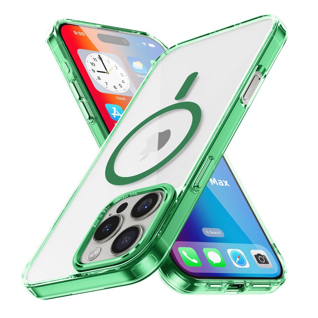 Чехол для iPhone 16 Pro Max, совместимый с MagSafe, прозрачная накладка для телефона из ТПУ+ПК
