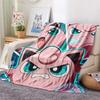 Jigglypuff Flannel Blanket, High quality Comfortable for All Seasons, Home Decor, Warmth and Comfort