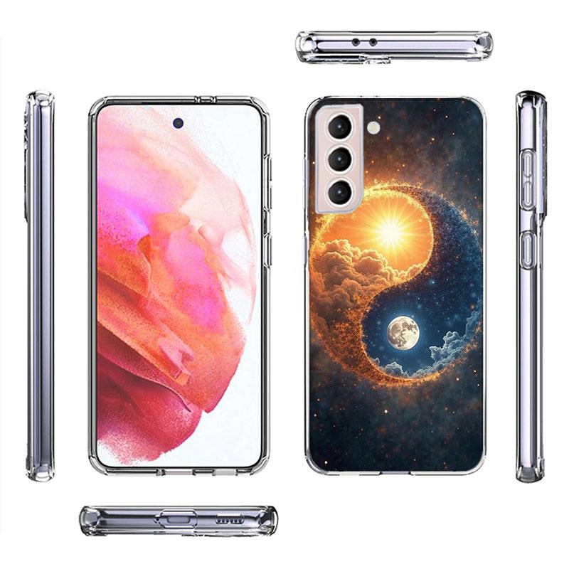 Баланс Стихий Вечный Инь-Ян Чехол для Телефона Для Samsung Galaxy S25 Edge S24 S23 FE S21 S20 S10 Plus S22 S26 Ultra Чехол