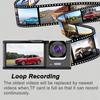 3 Lens Car Dvr 1080P Dash Cam for Cars Camera for Vehicle Recorder Video Front and Rear Camera Dashcam Black Box Car Accsesories