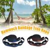2 Pcs/Set Fashion 5 Rings High Load-Bearing Polyester Rope Reinforced Hammock Strap Camping