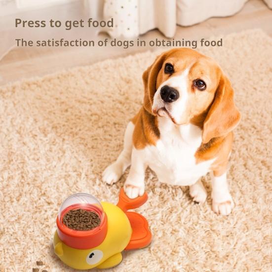 Кормушка-головоломка для собак, интерактивный дозатор корма для домашних животных, дизайн с мультяшной уткой, кормушка для домашних животных для дрессировки собак, умственного обогащения
