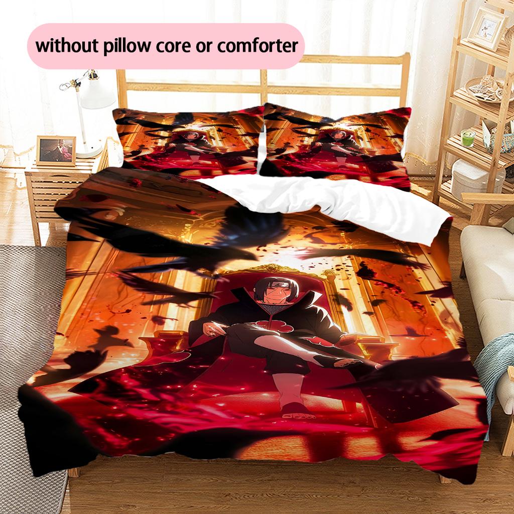 Мультяшный Узор Комплект Постельного Белья Одеяло Пододеяльник Наволочка Домашний Декор Подарок на День Рождения (1 пододеяльник + 2 наволочки, без наполнителя)