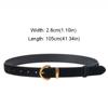 Trendy Pin Buckle Waistband Casual Business Waist Strap Women Suede Leather Belt