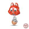 Original Owl Beads 100% 925 Silver Lucky Cat Elephant Charms Fit Original 925 Bracelet DIY Jewelry Making Women's Gift