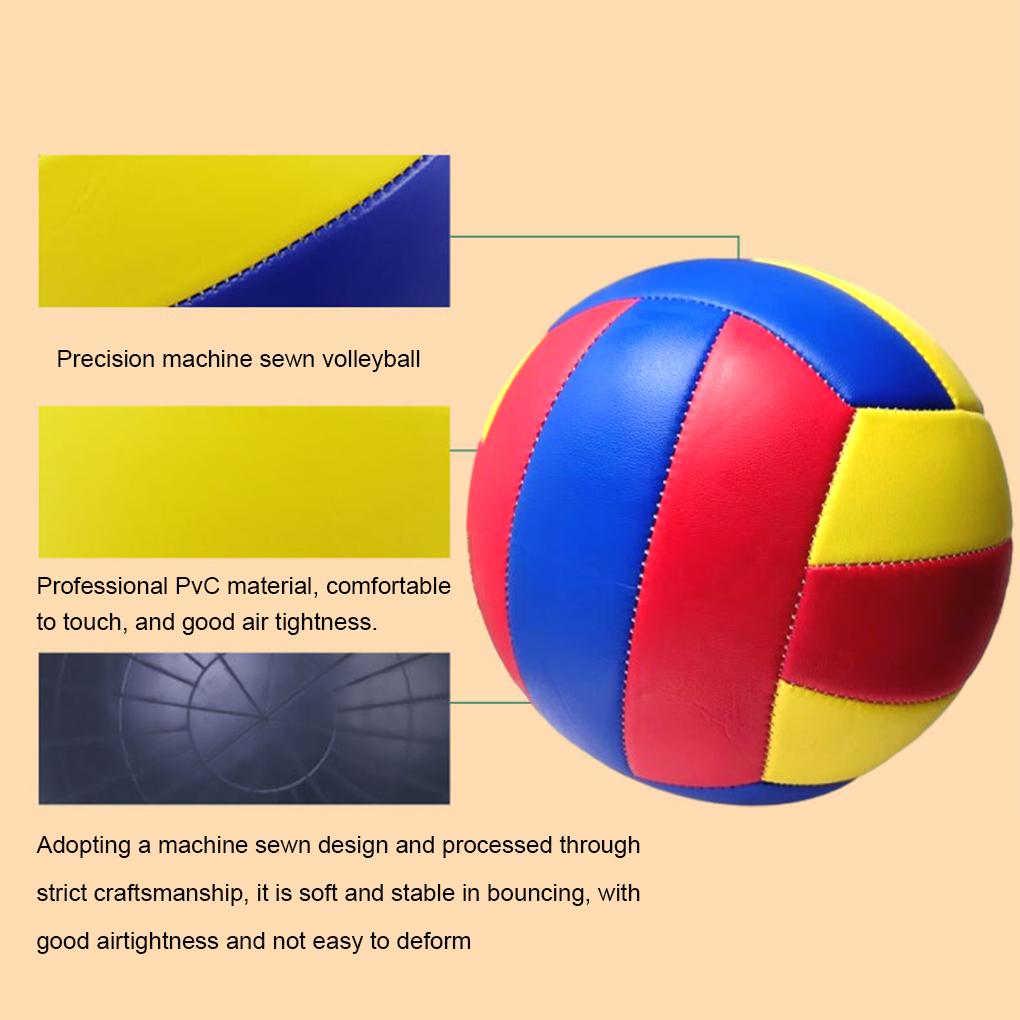 Профессиональный волейбольный мяч, размер 5, мягкий тренировочный игровой мяч для начинающих молодежи, тренировочный мяч в помещении, пляжный волейбол на открытом воздухе