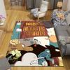 Hilda Poster Flannel Printed Carpet, Home Sofa Decoration for Living Room & Bedroom, Non‑Slip Play Flannel Floor Mat for Game Room
