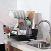 Кухонная настольная полка Многофункциональная Большая вместимость Органайзер для кухонной утвари и посуды Подставка для сушки посуды Подставка для хранения столовых приборов