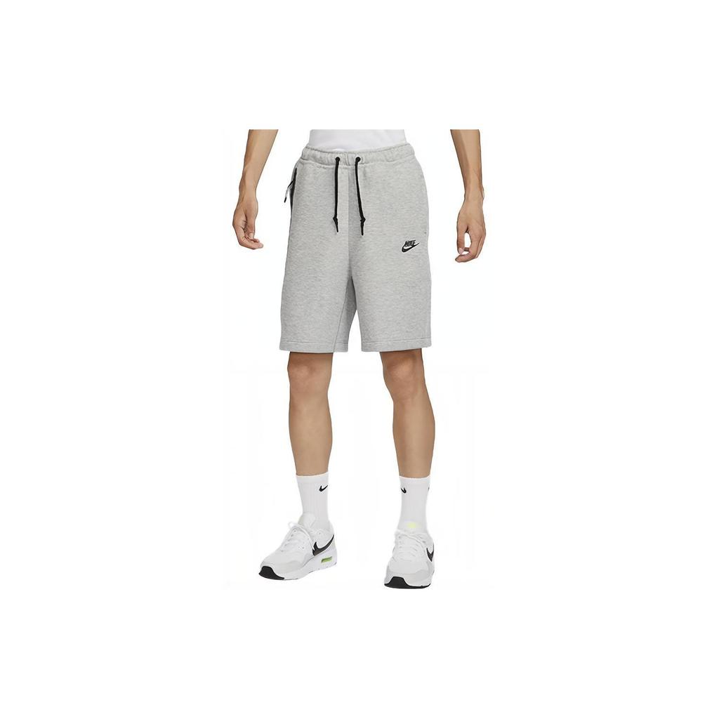 Nike Спортивные повседневные шорты из флиса с цветными блоками и логотипом на шнурке, мужские шорты серого цвета FB8172-063